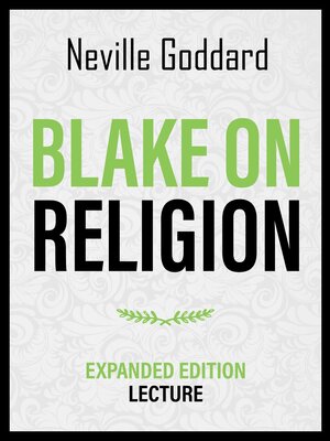 cover image of Blake On Religion--Expanded Edition Lecture